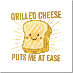 Grilled Cheese Cheesey Comfort Food Sandwich Posters and Art